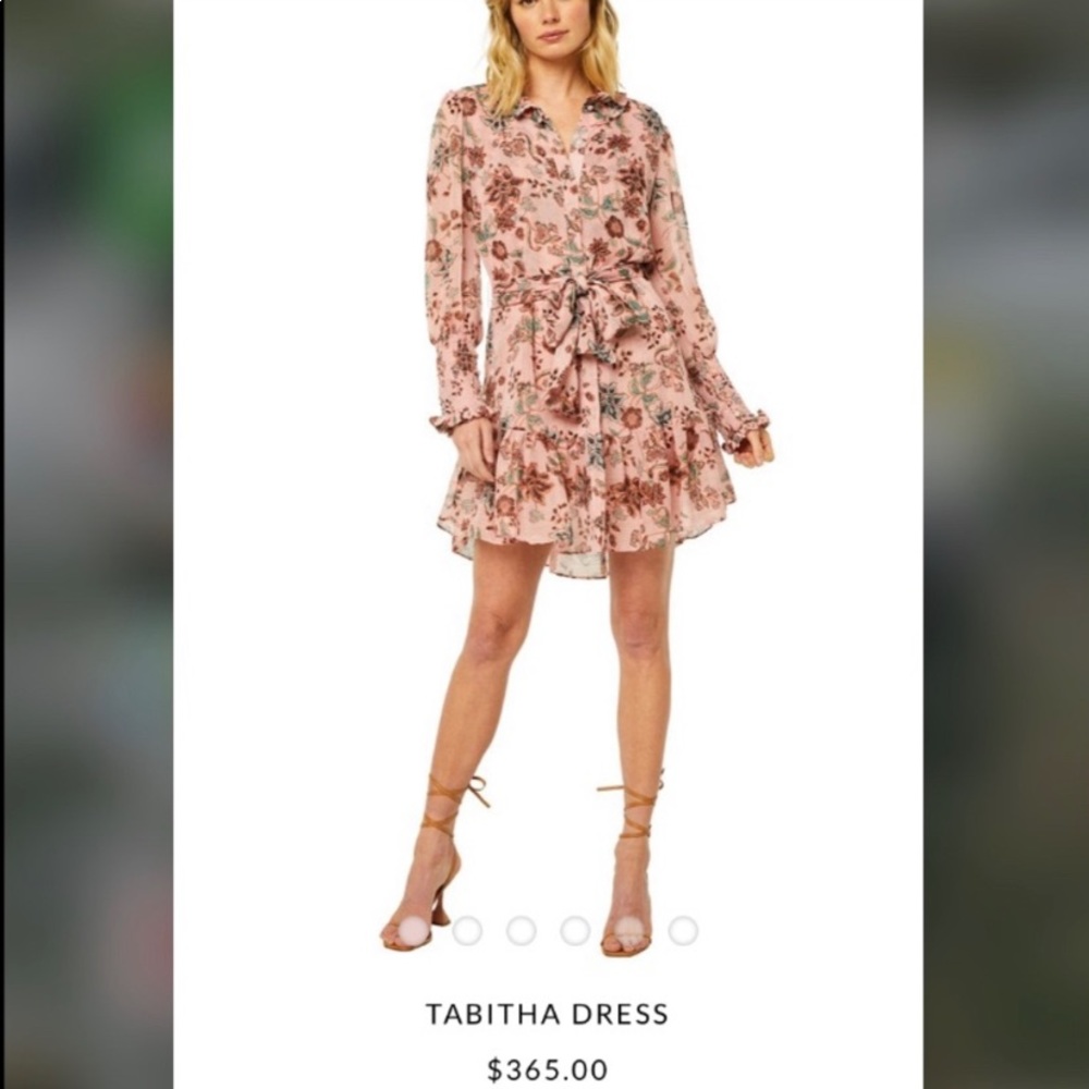 Misa Los Angeles Pink Floral Dress